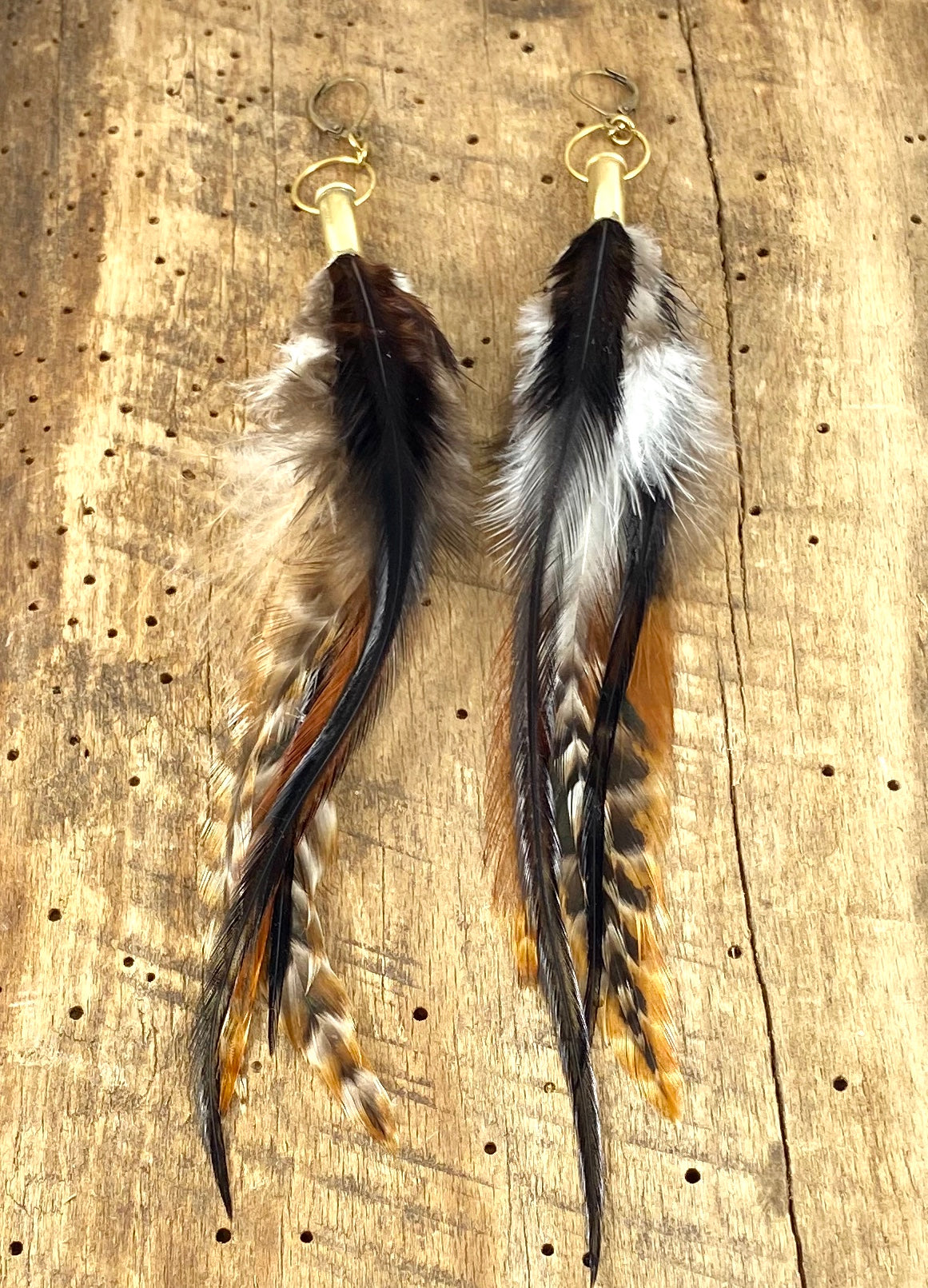 Rooster Feather Earrings