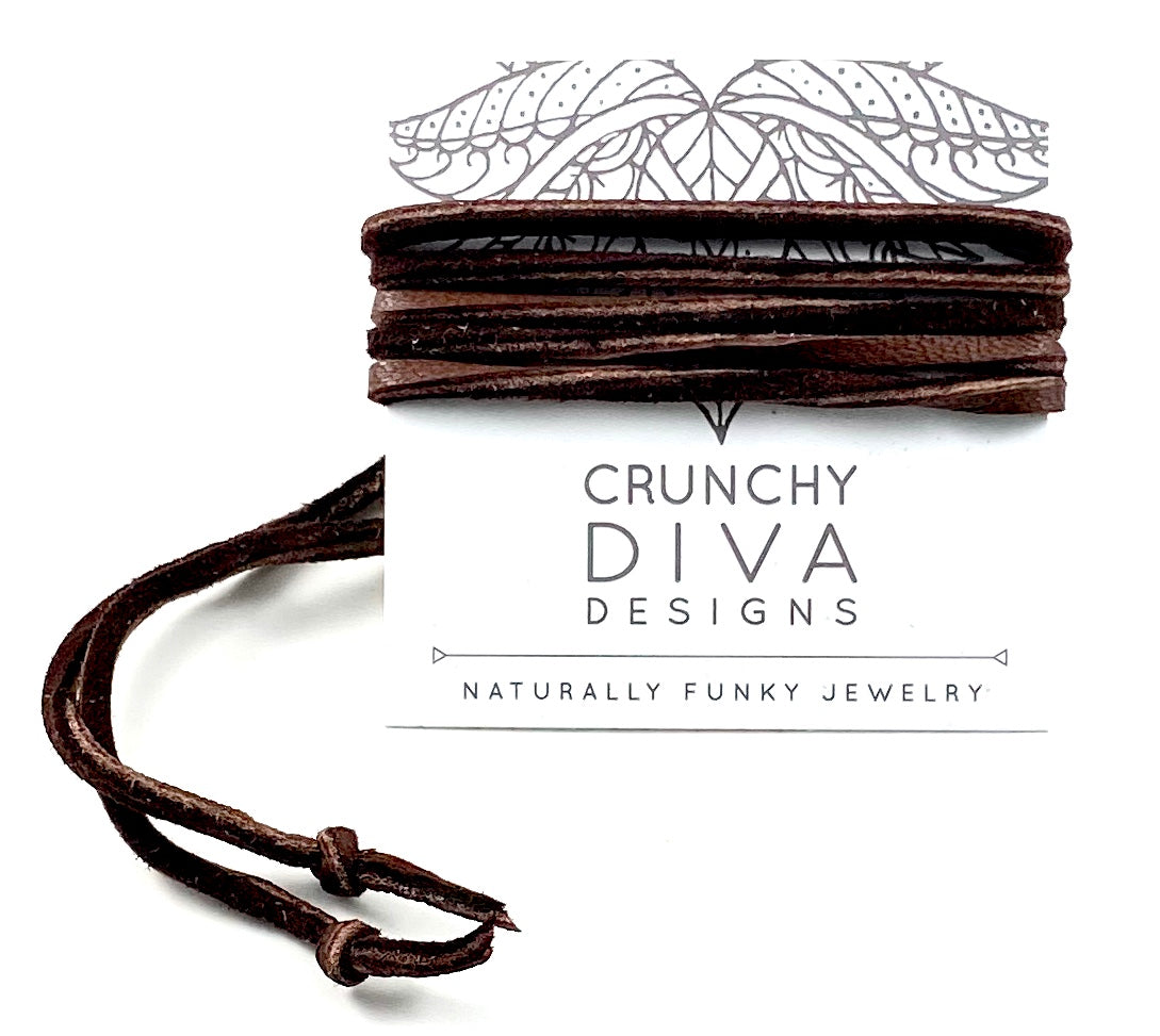 Brown Leather Wrap - 3mm