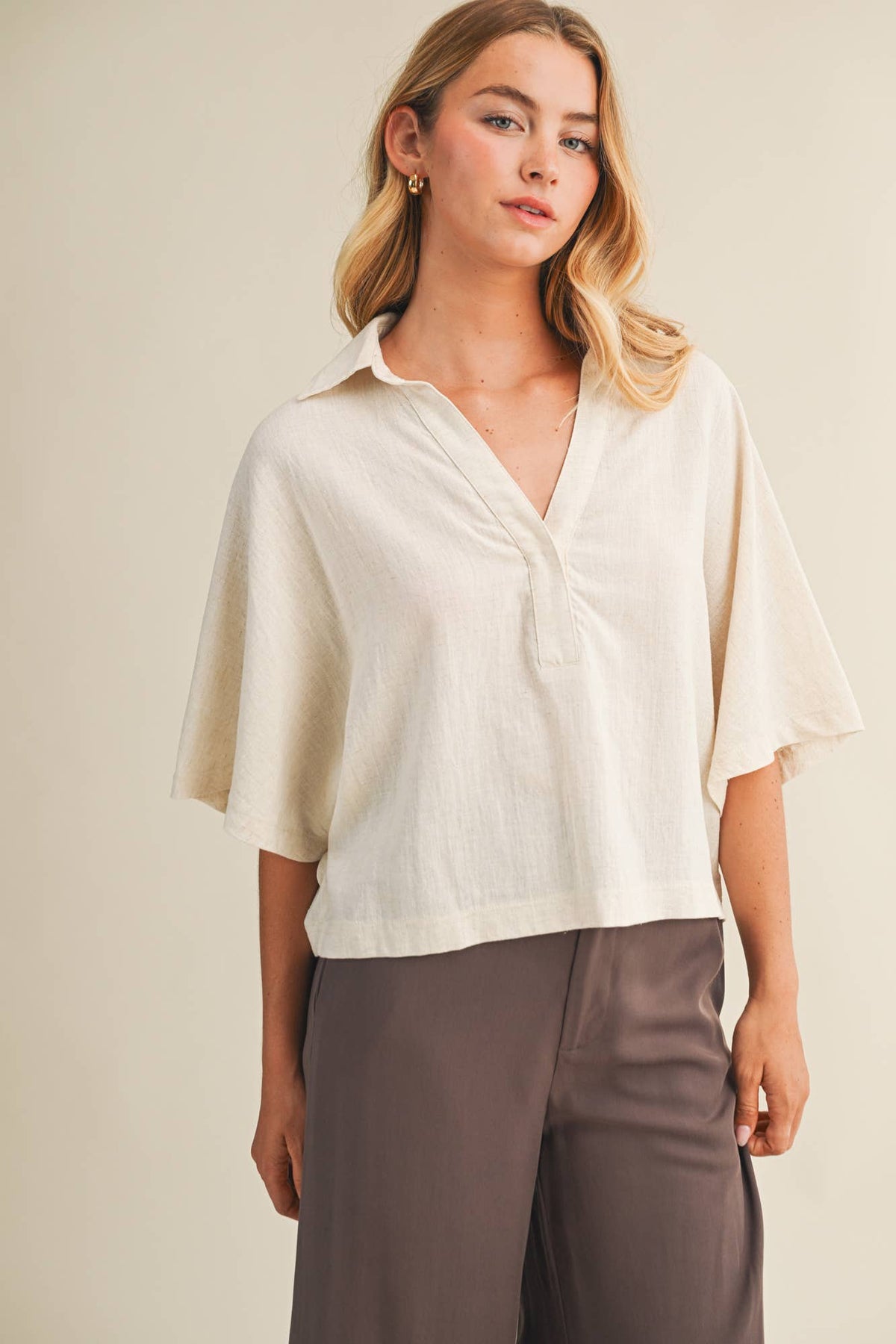 Oversized Pop Over Top