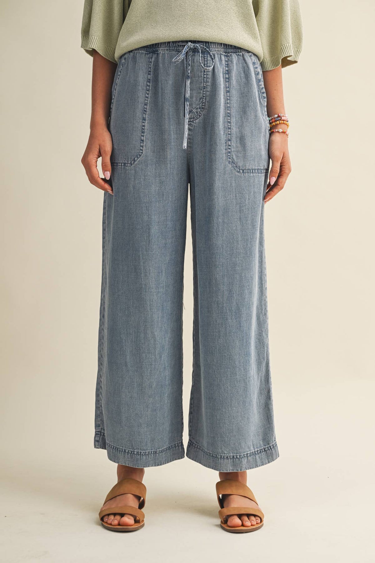 Cropped Tencel Pants