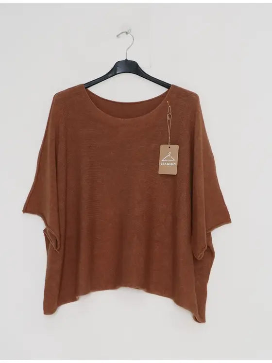 Oversized Short Sleeved Sweater