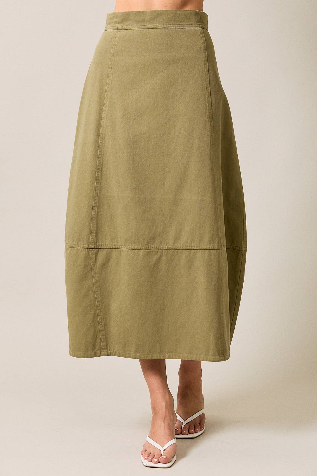 Twill Barrel Skirt