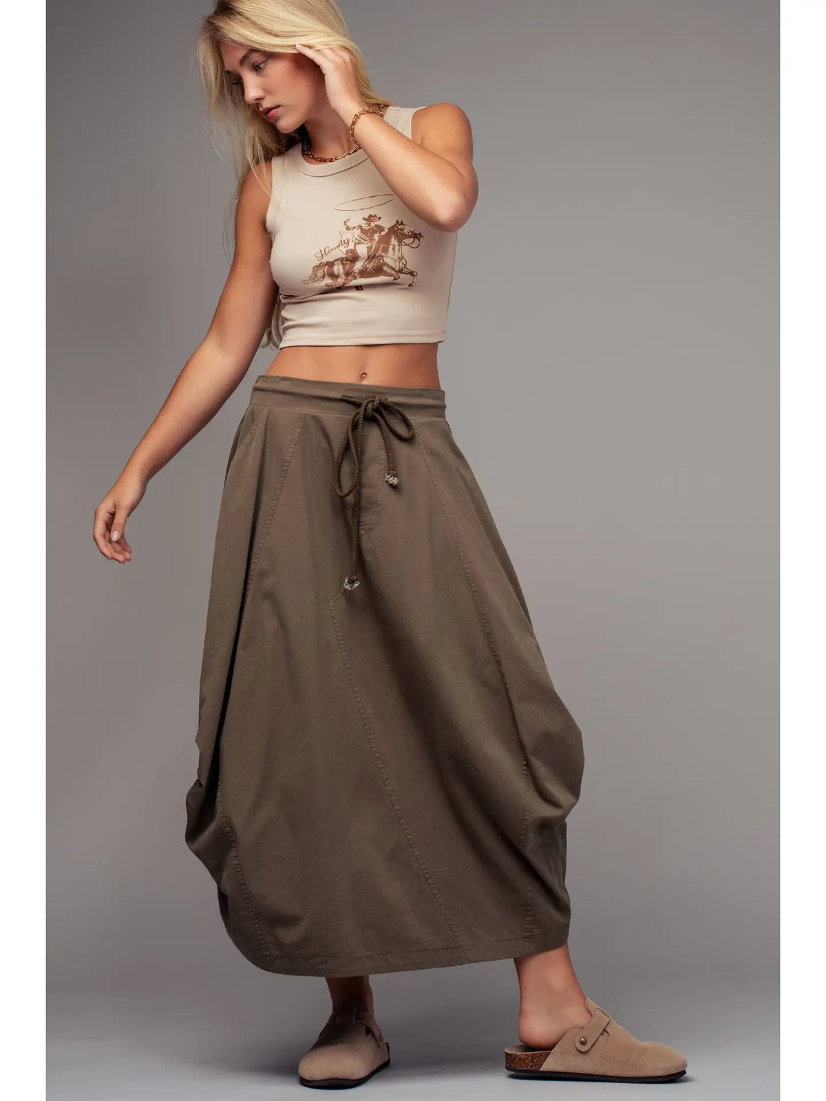 Cotton Maxi Skirt