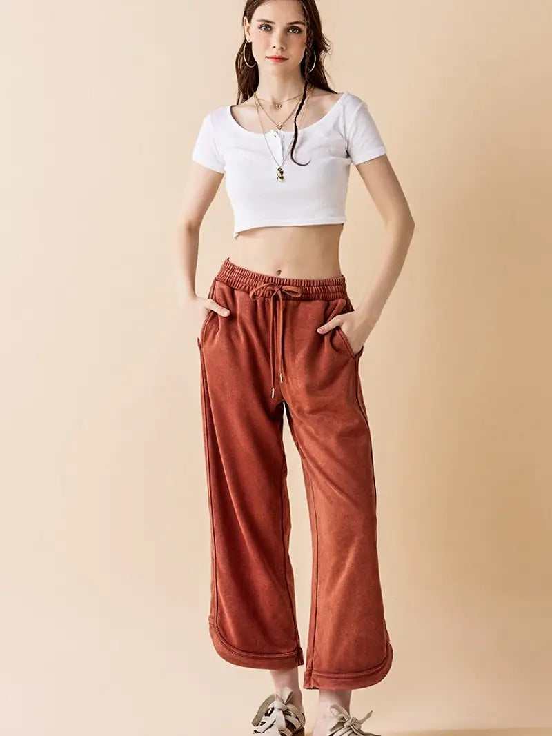 Dolphin Tail Mineral Washed Pants