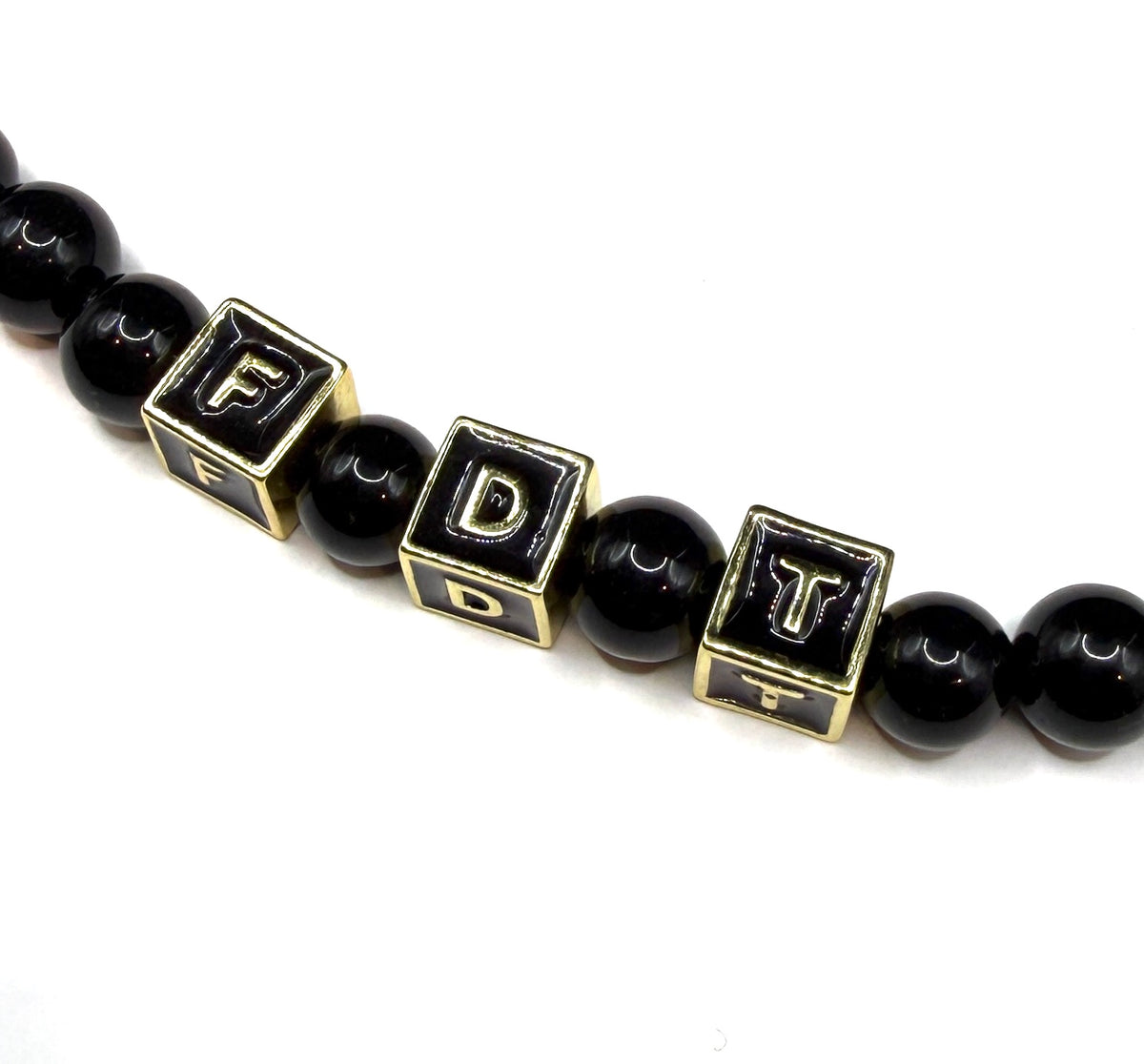 Semi-Precious Beaded Collar Necklace - FDT-6mm