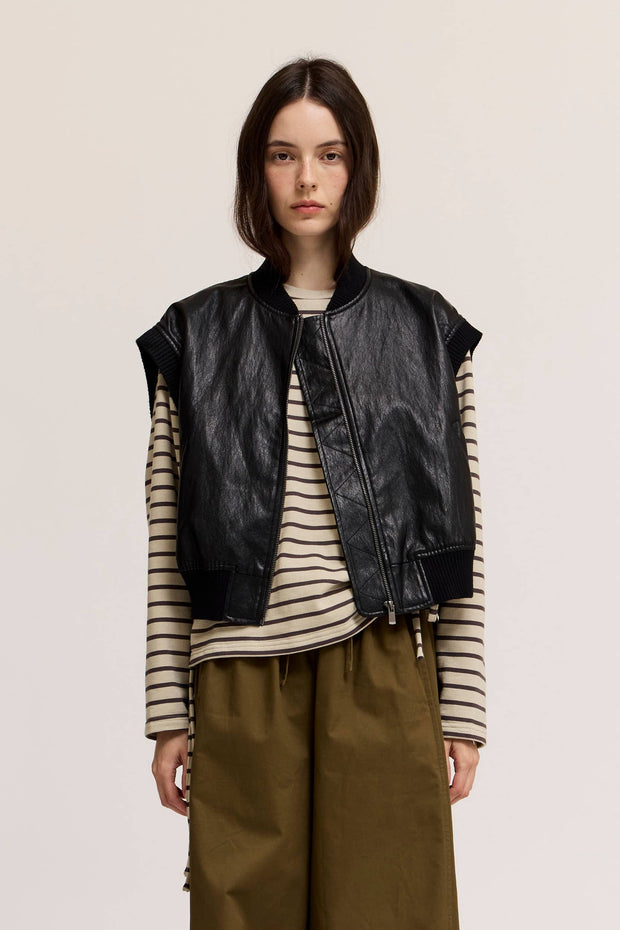 Vegan Leather Vest