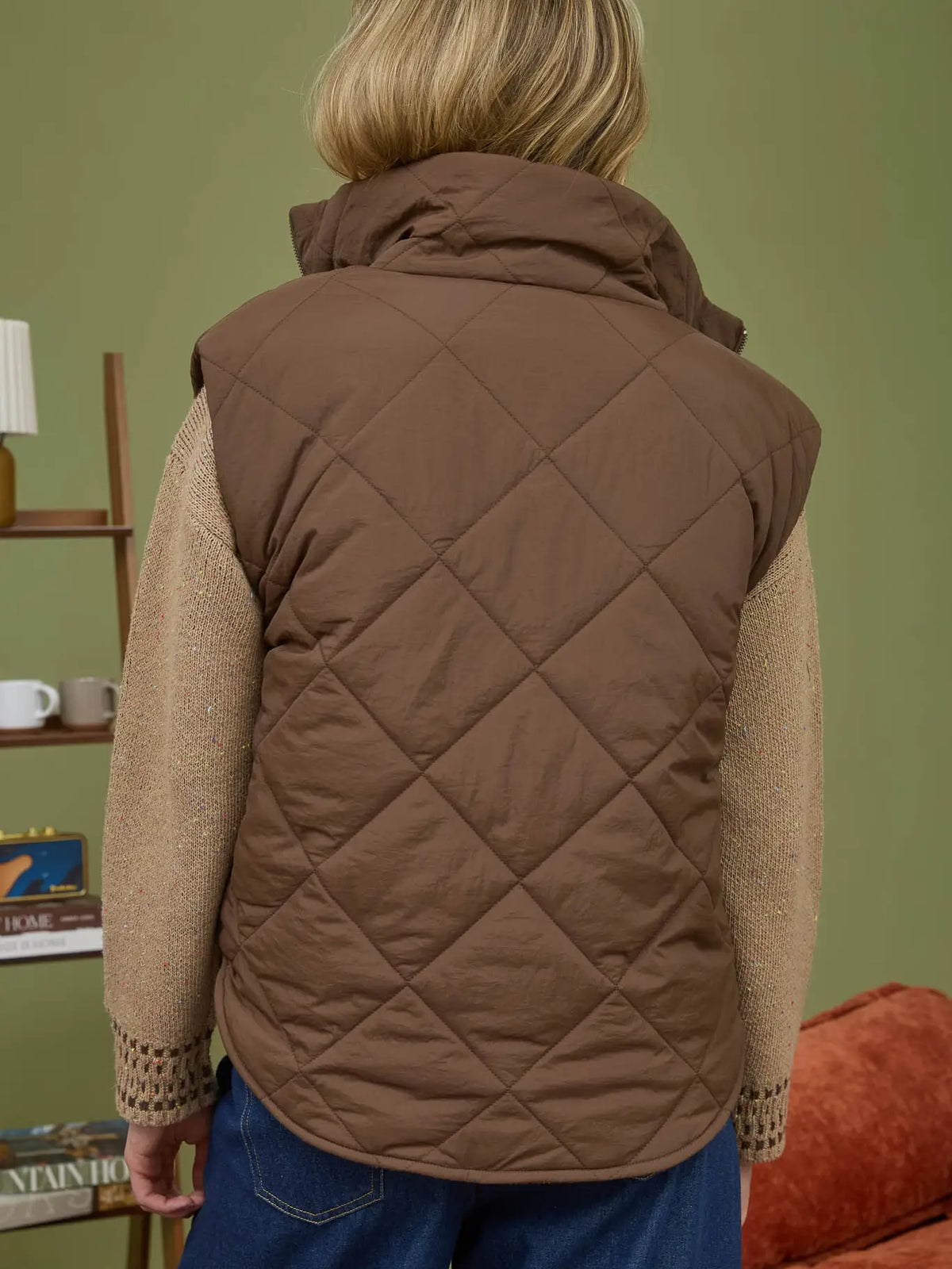 Quilted Fleece Lined Vest