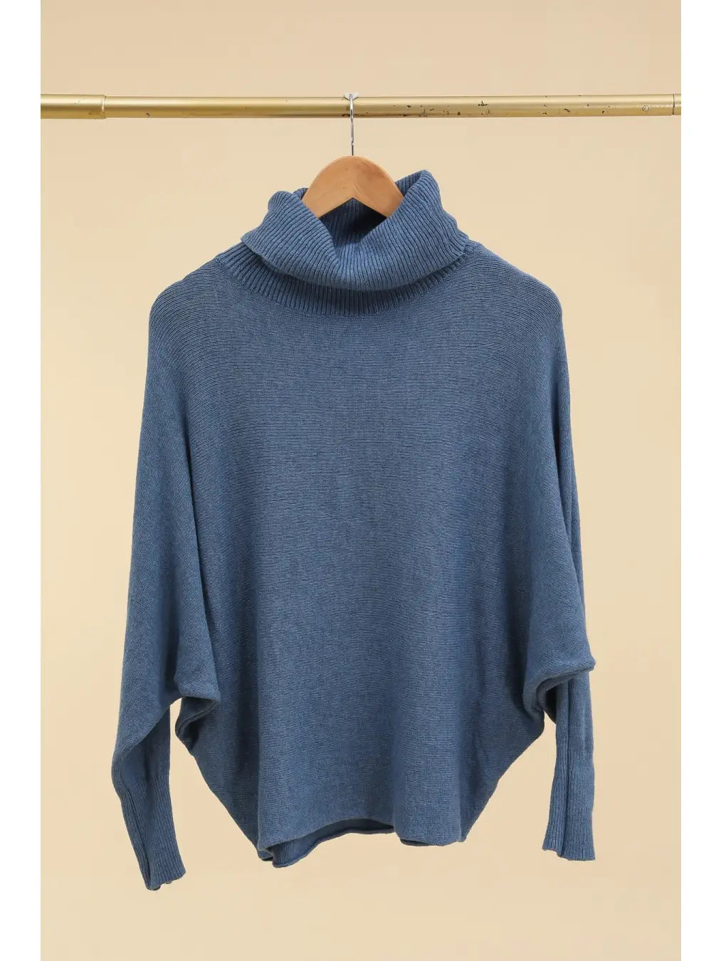 Dolman Sleeve Turtleneck Sweater