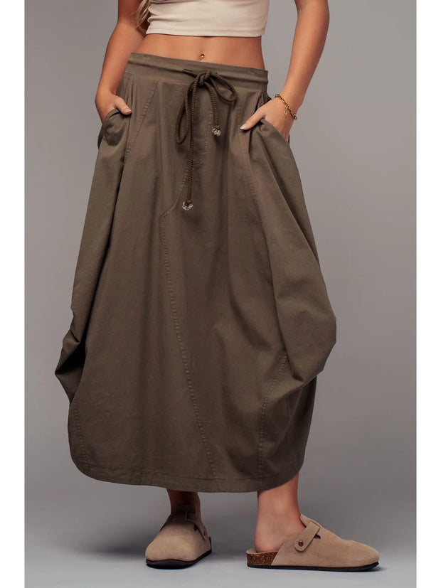 Cotton Maxi Skirt