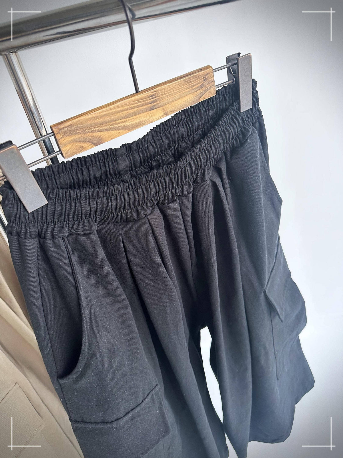 Wide-Leg Cotton Twill Cargo Culottes