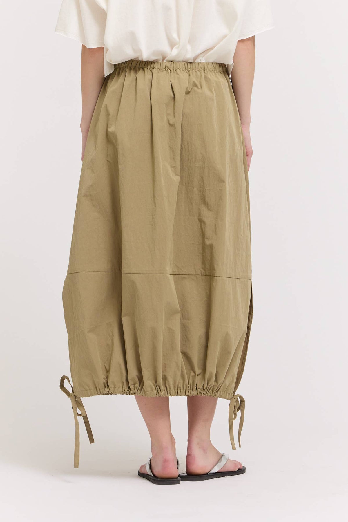 Gathered Hem Skirt