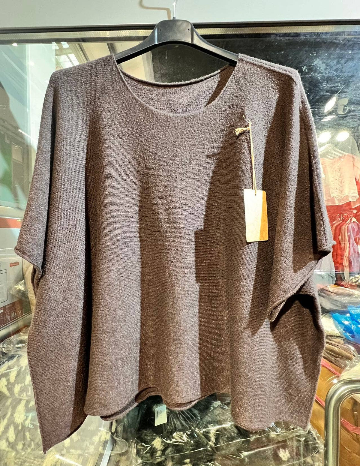 Oversized Short Sleeved Sweater