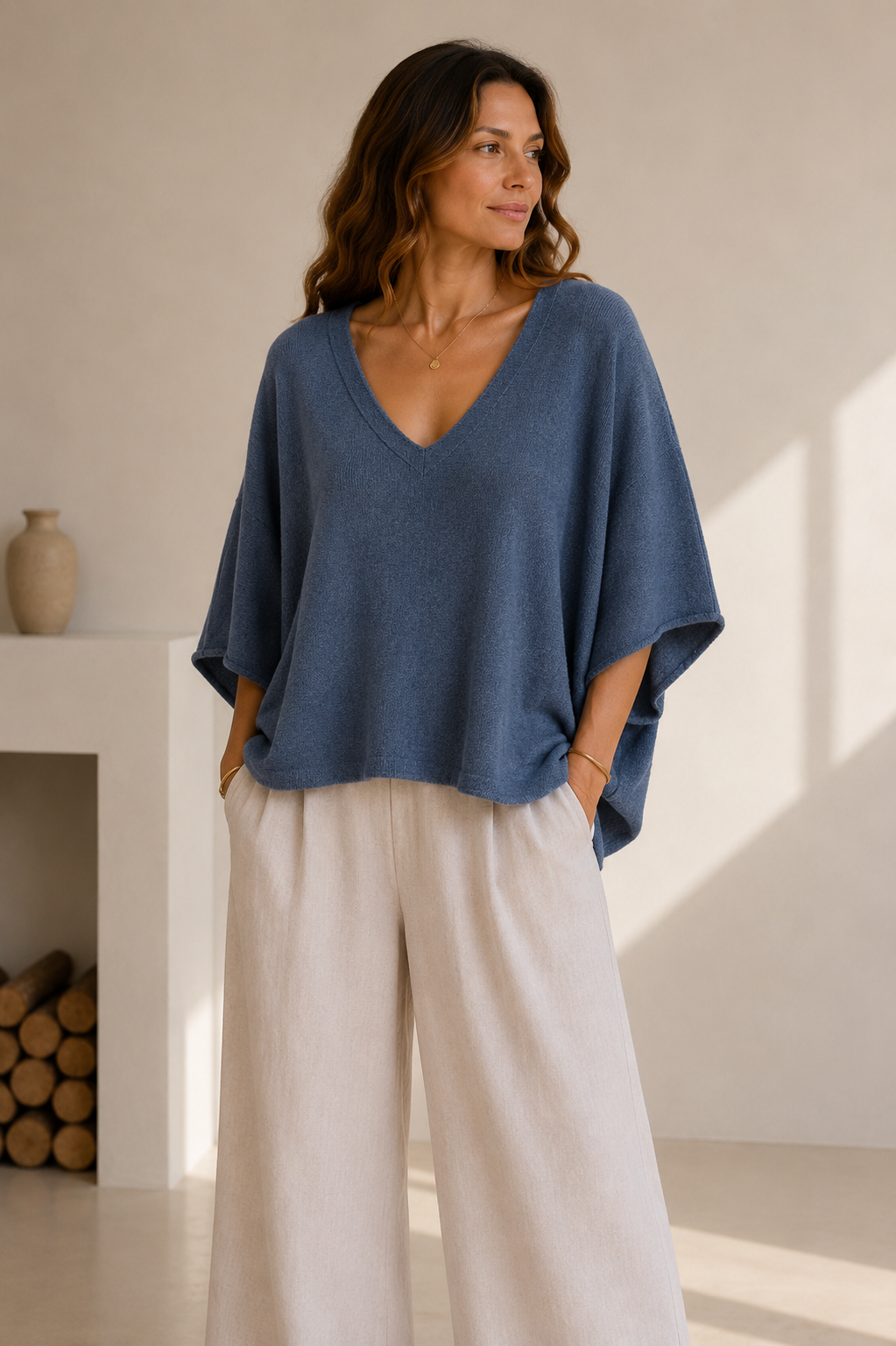 Oversized V-neck Sweater