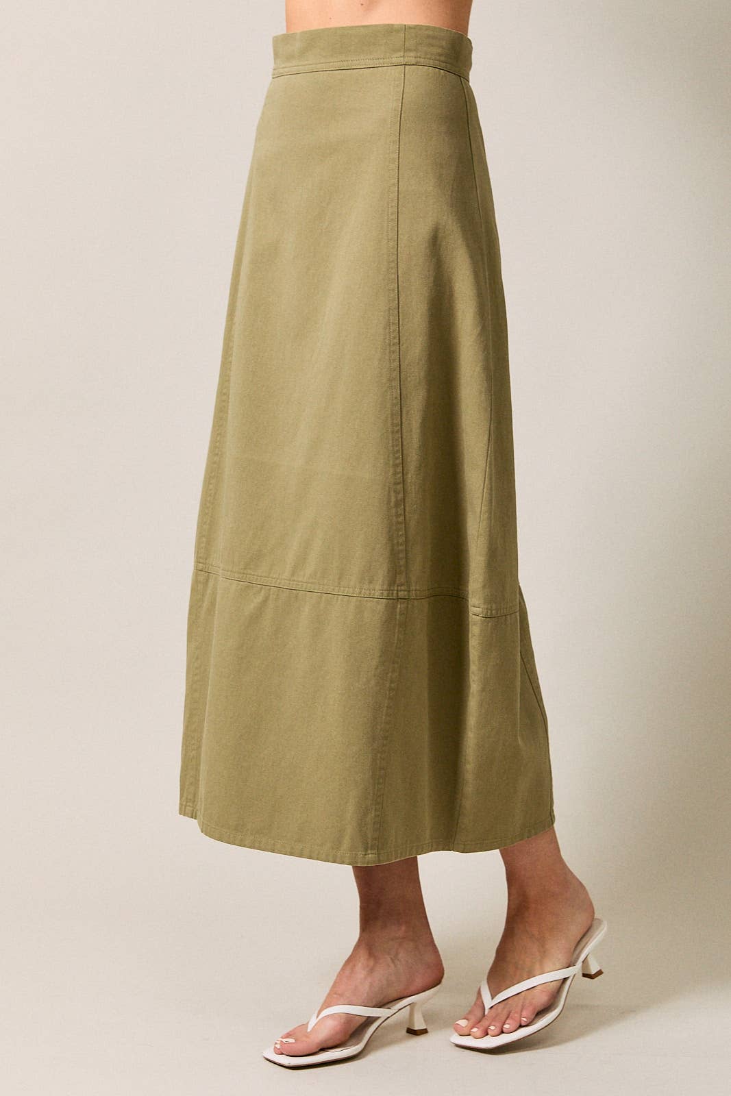 Twill Barrel Skirt