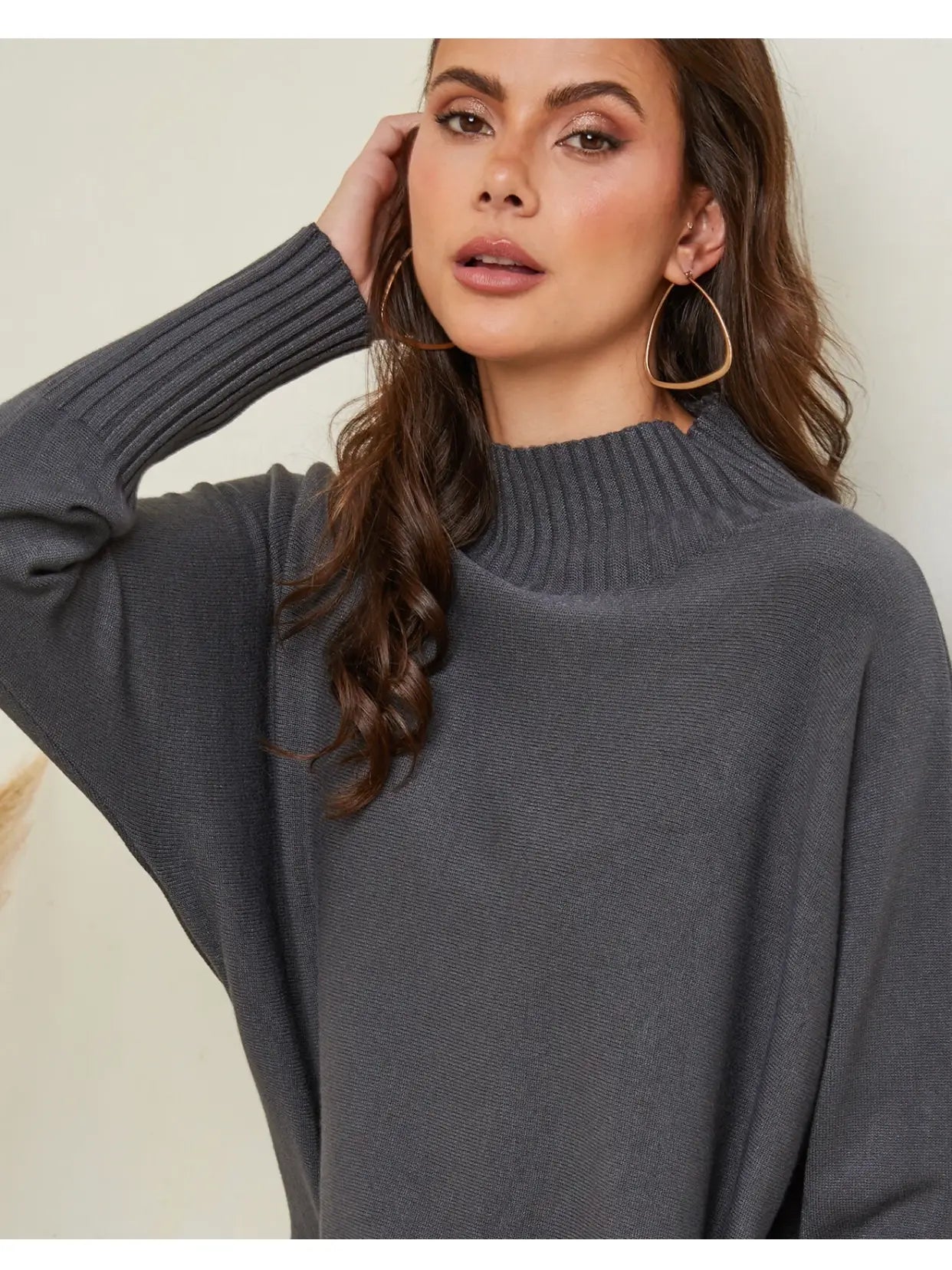 Sale High Neck Sweater