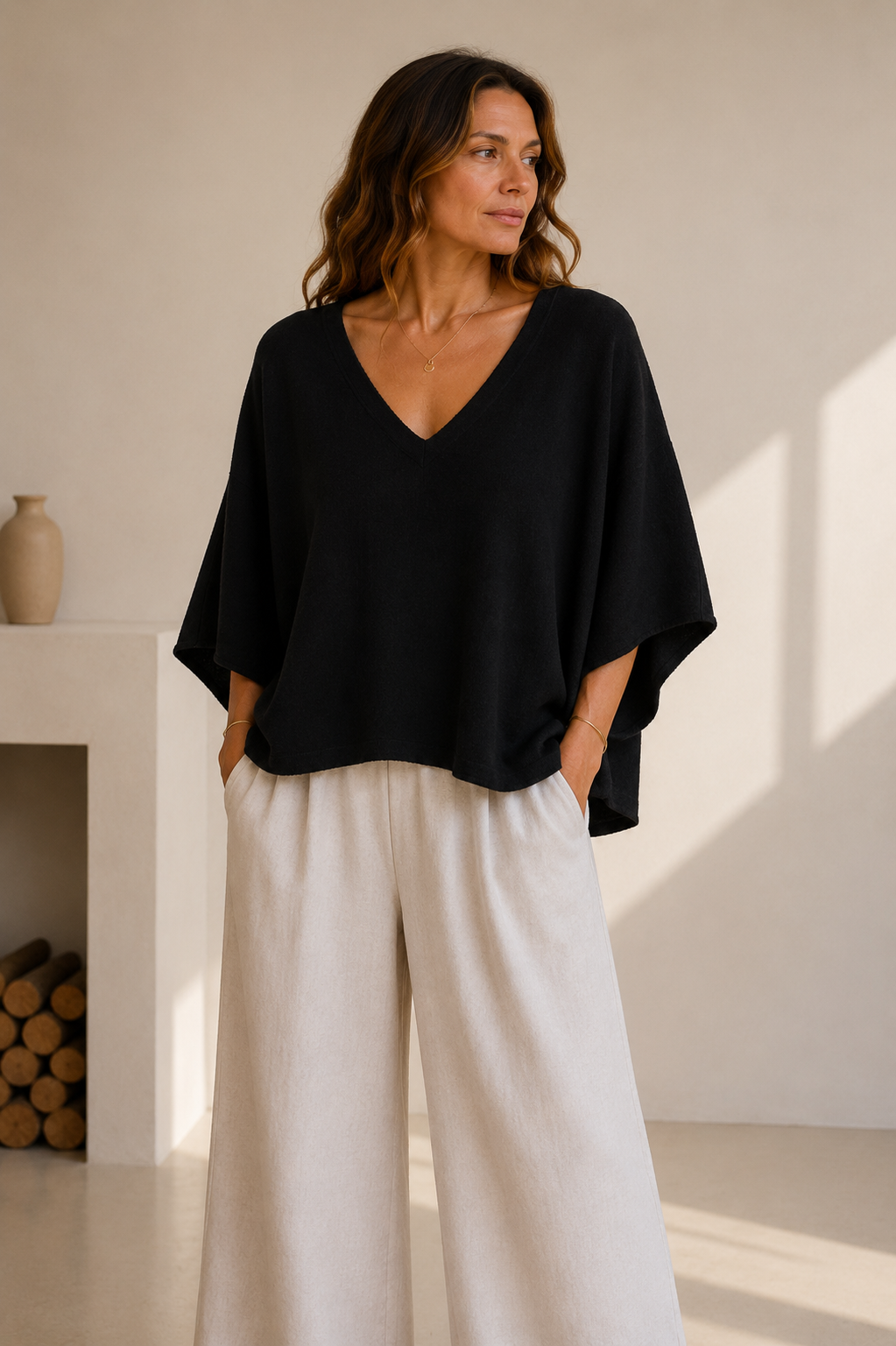 Oversized V-neck Sweater