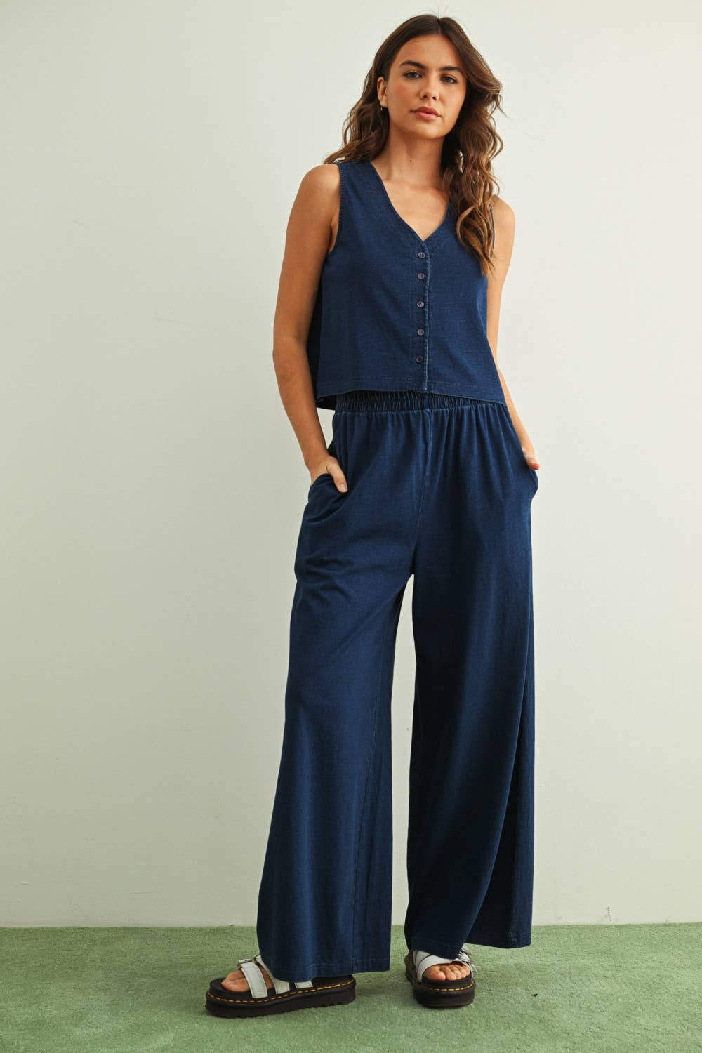 Knit Wide Leg Pants
