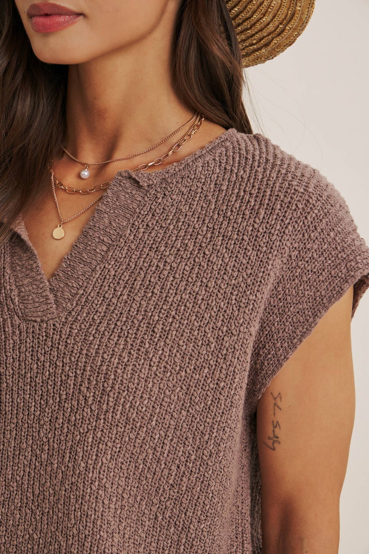 Cap Sleeve Sweater