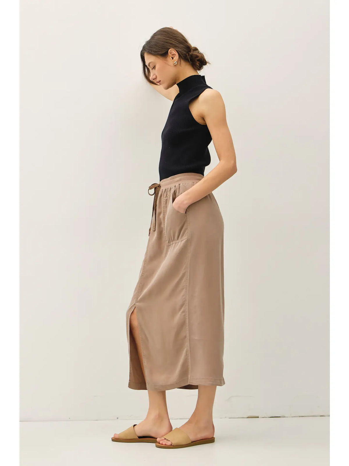 Tencel Midi Skirt
