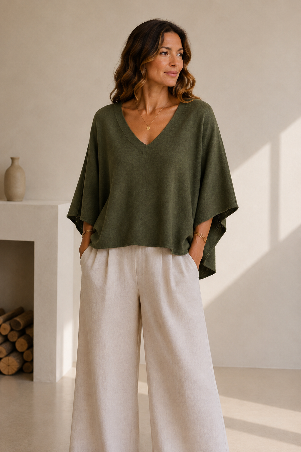 Oversized V-neck Sweater