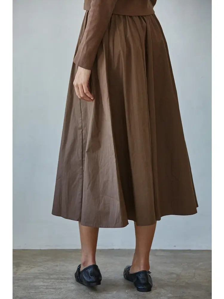 Woven Flare Skirt