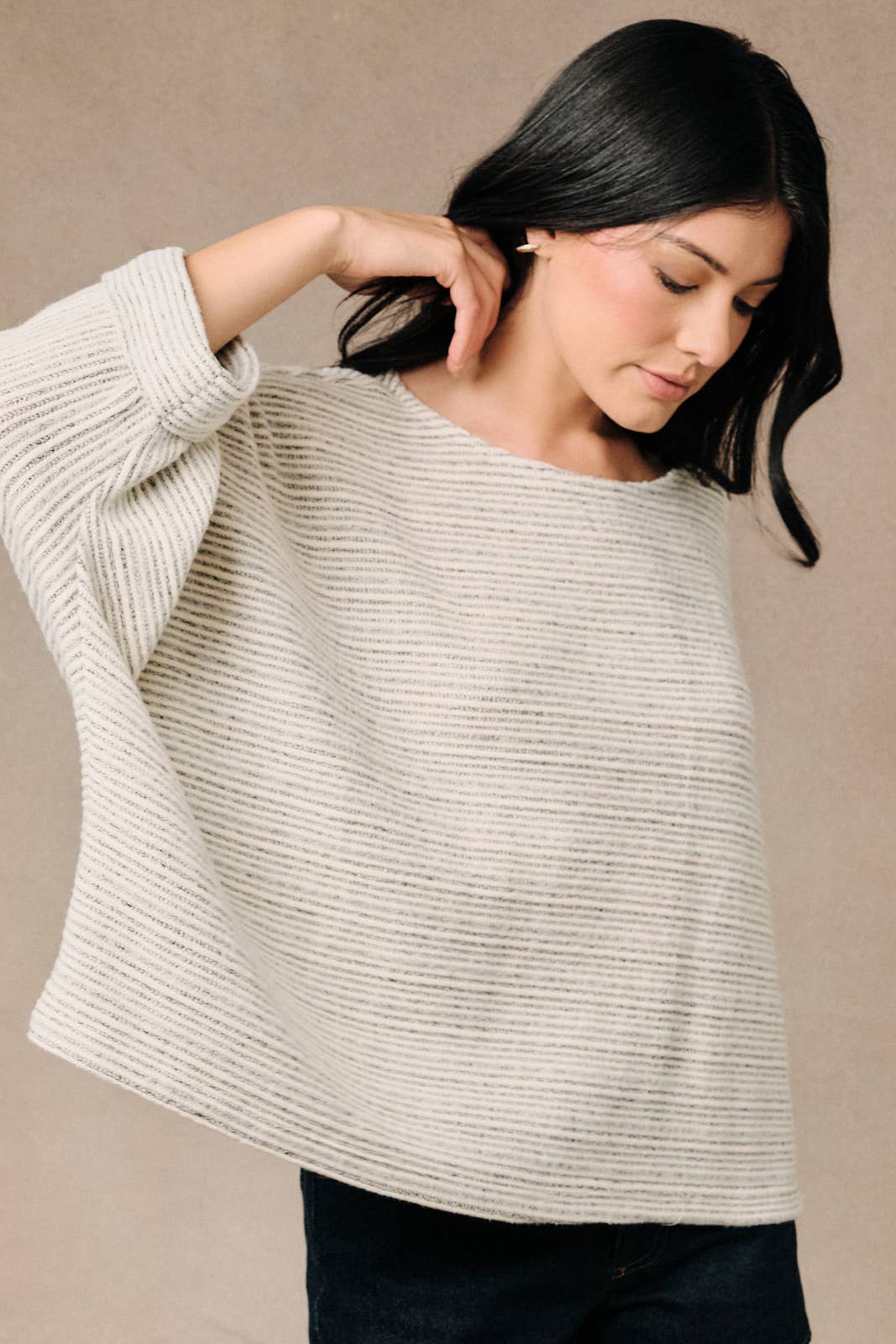 Dolman Sleeved Brushed Top
