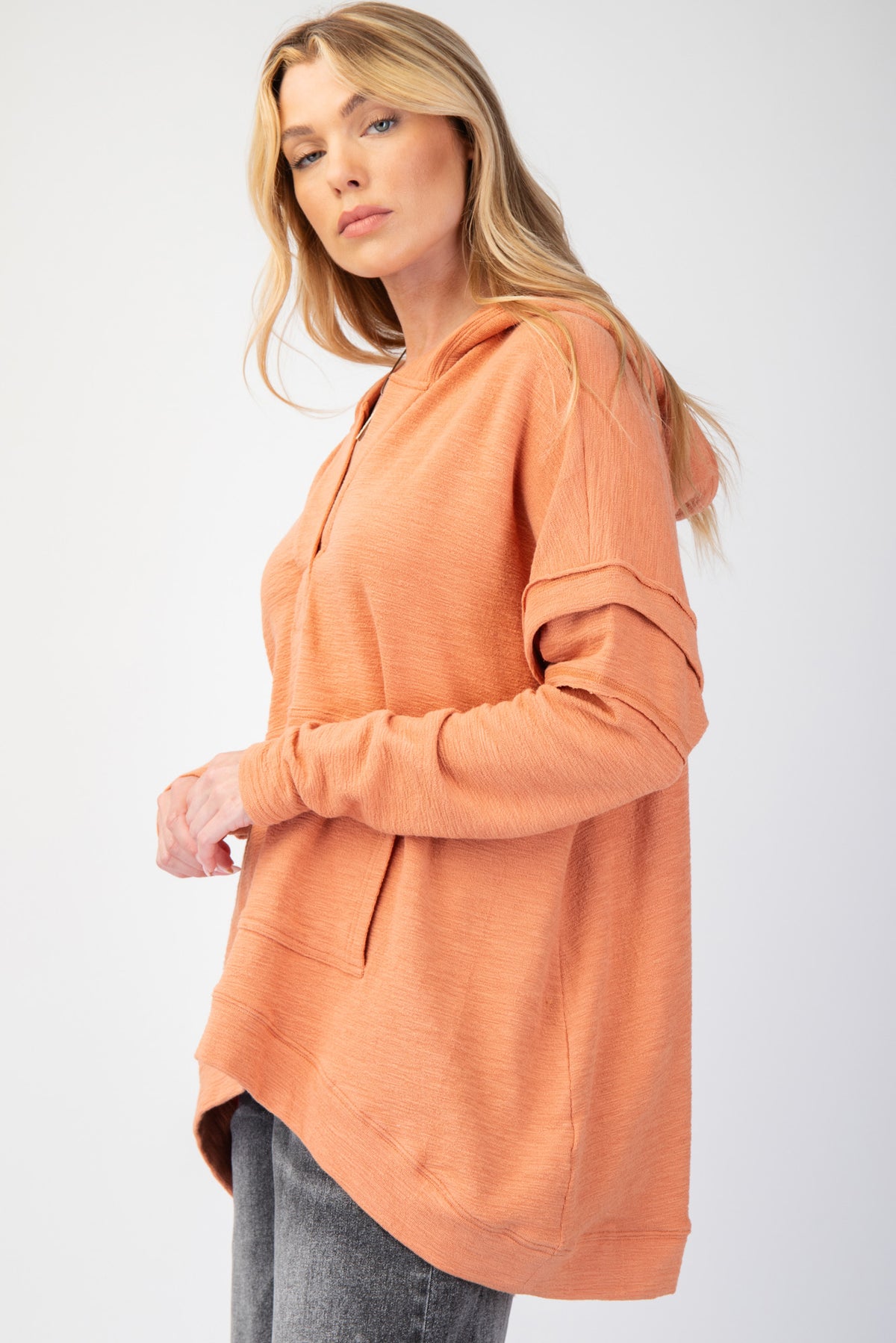Hooded Swing Sweatshirt