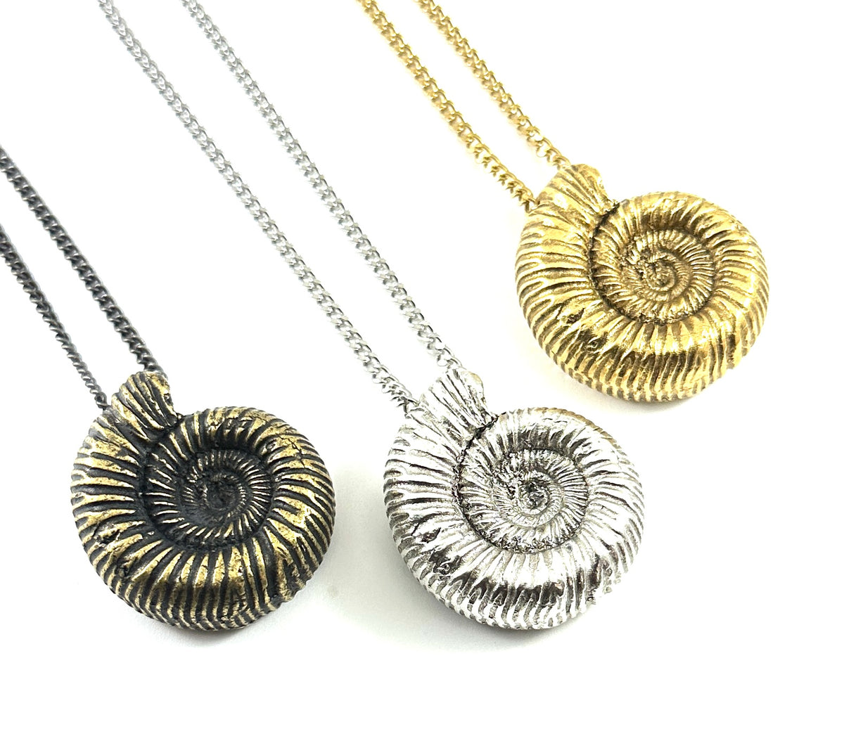 Organic Casting Collection - Ammonite Necklace