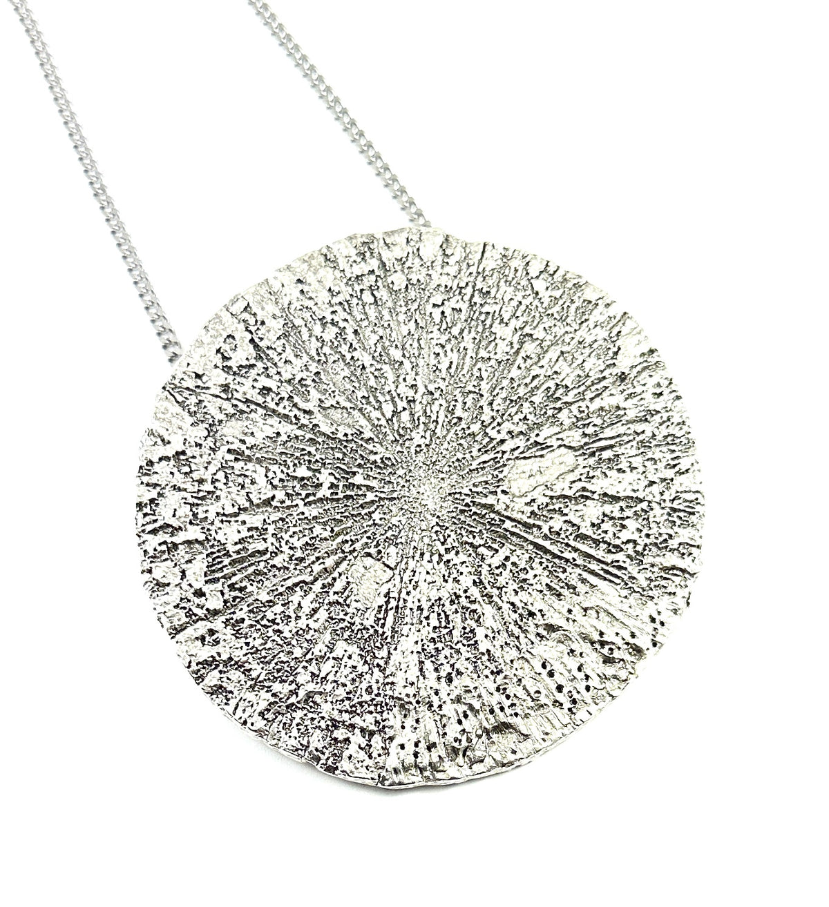 Organic Casting Collection - Large Pyrite Sun Necklace