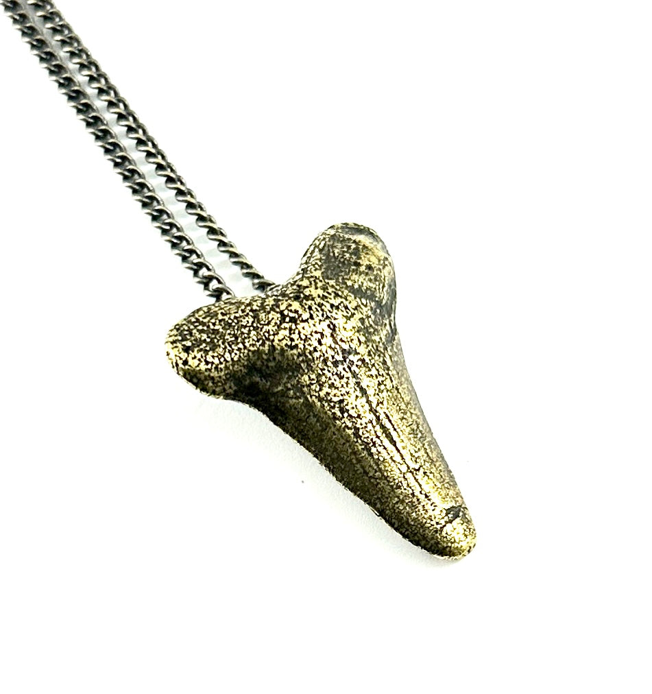 Organic Casting Collection - Small Megalodon Shark Tooth Necklace