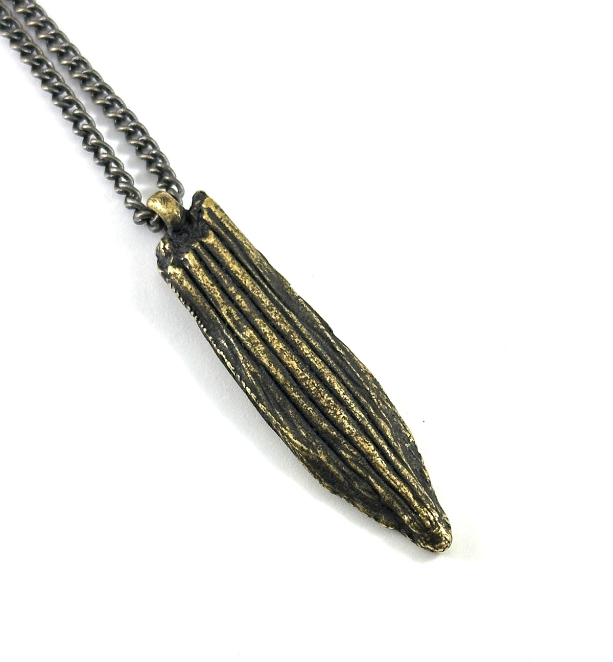 Organic Casting Collection - Fossilized Ray Tail Necklace