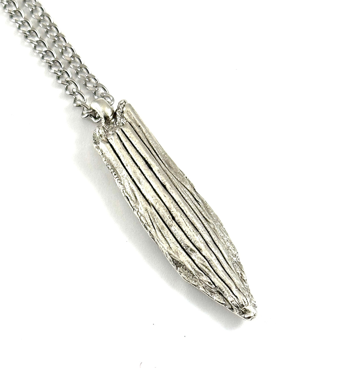 Organic Casting Collection - Fossilized Ray Tail Necklace