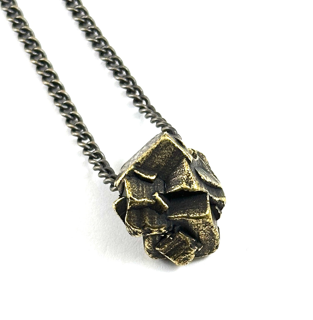 Organic Casting Collection - Pyrite Cluster Necklace