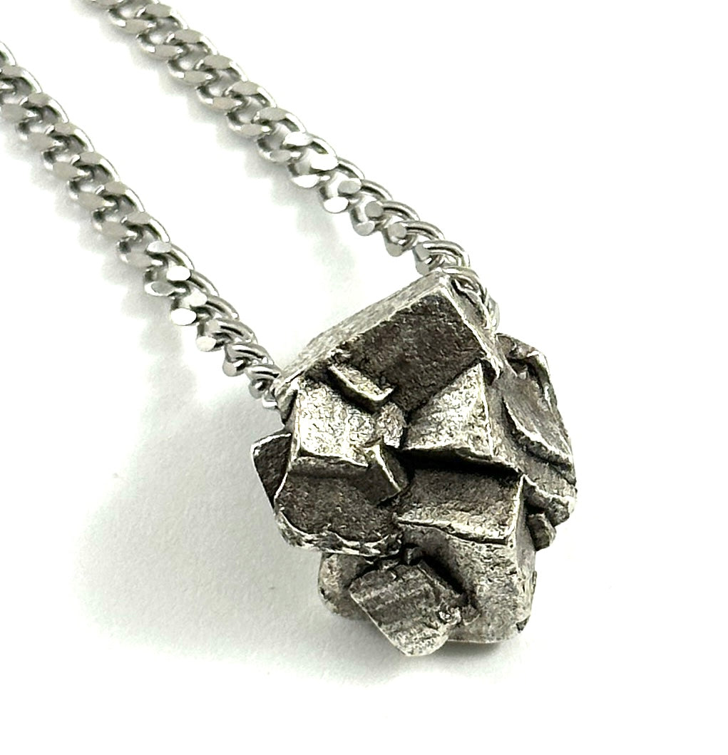 Organic Casting Collection - Pyrite Cluster Necklace