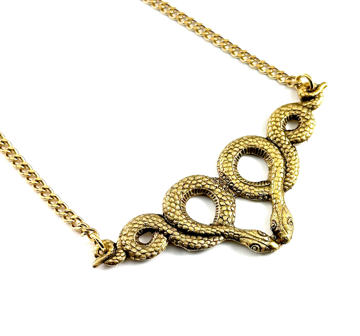 Vintage Casting Collection - Double Snake Necklace