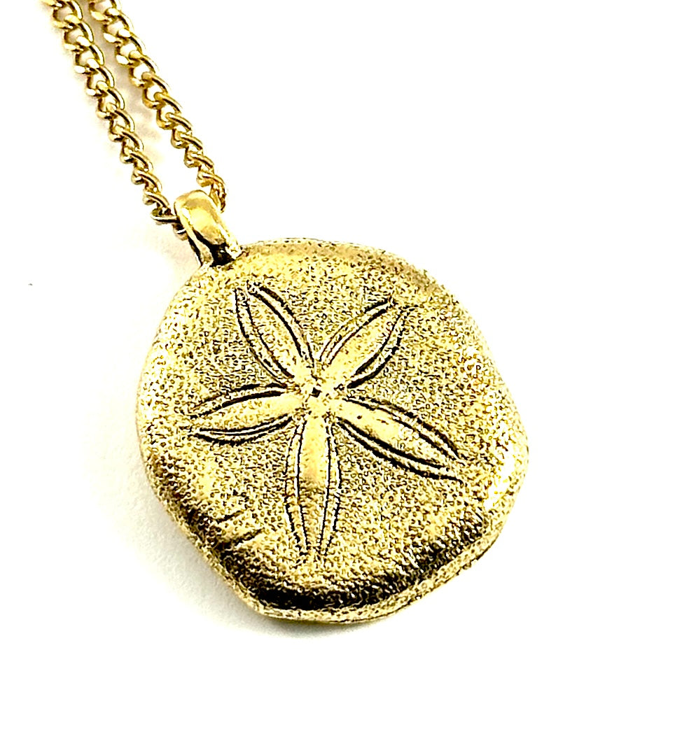 Organic Casting Collection - Sand Dollar Necklace