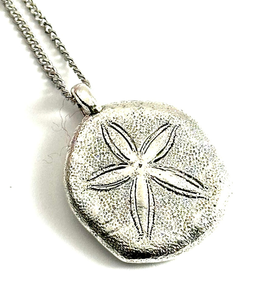 Organic Casting Collection - Sand Dollar Necklace