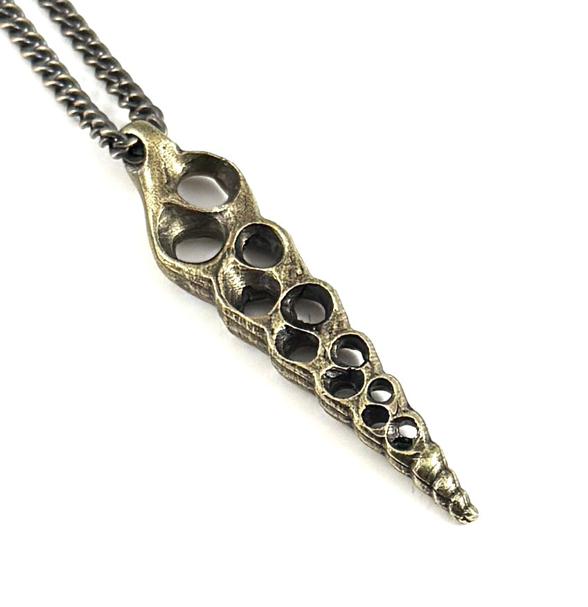 Organic Casting Collection - Small Turritella Shell Necklace