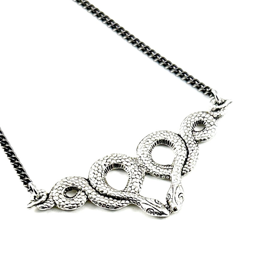 Vintage Casting Collection - Double Snake Necklace