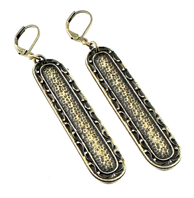 Vintage Casting Collection - Elongated Oval Earrings