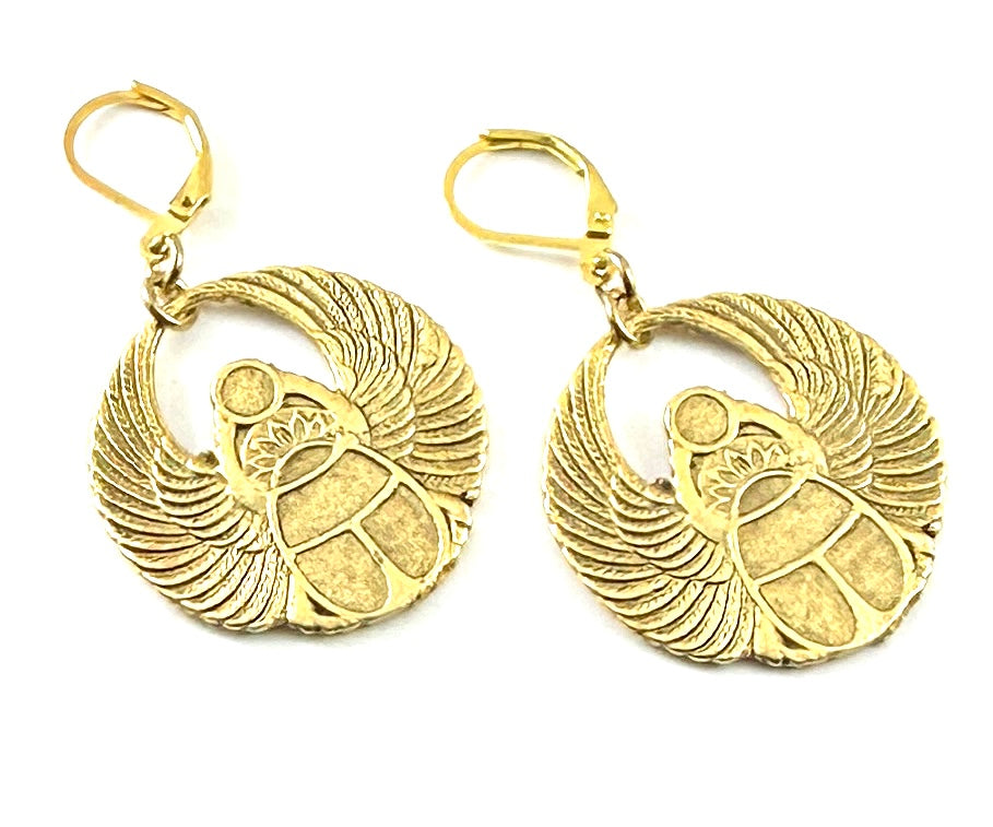 Vintage Casting Collection - Scarab Earrings