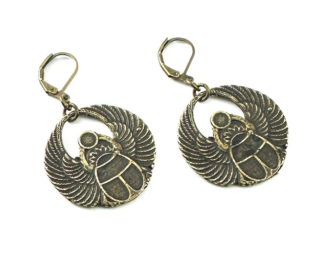 Vintage Casting Collection - Scarab Earrings