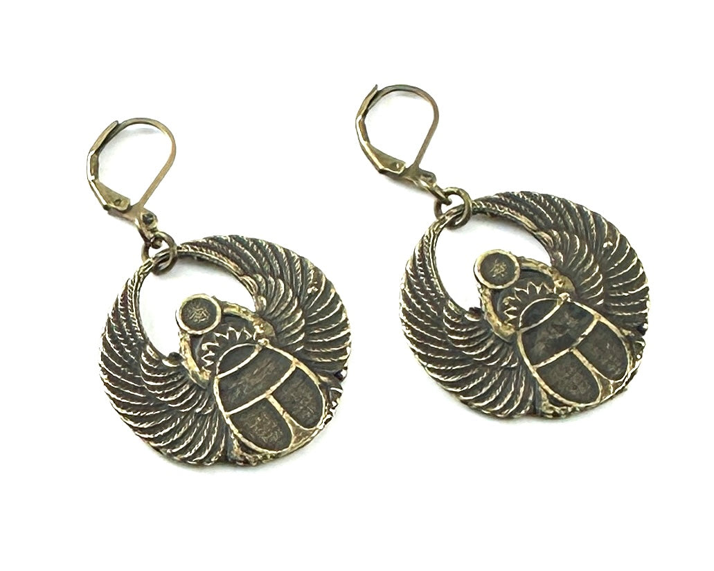 Vintage Casting Collection - Scarab Earrings