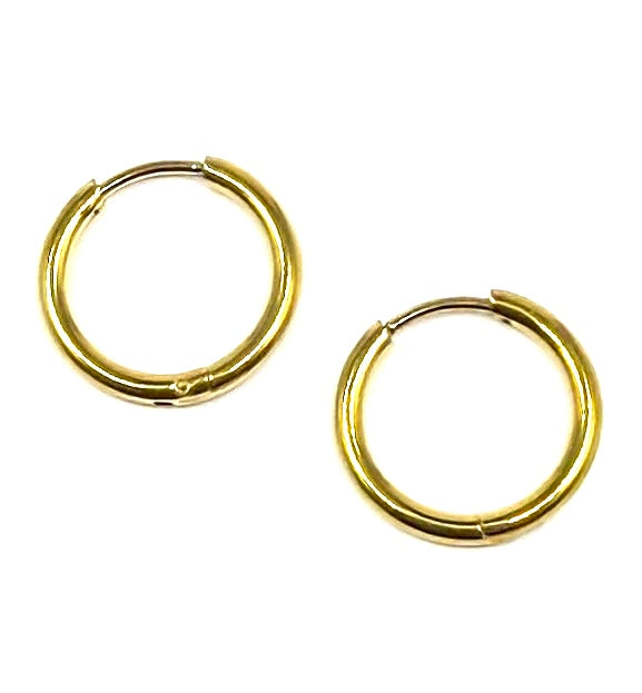 Charm Bar - Huggie Hoops