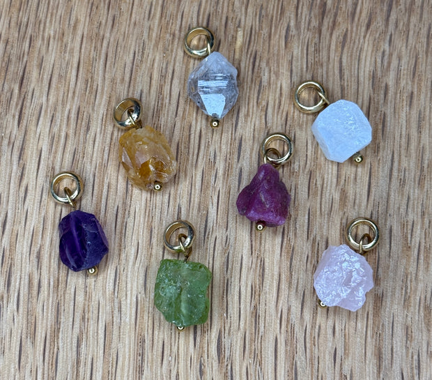 Charm Bar Charms - Raw Gemstone