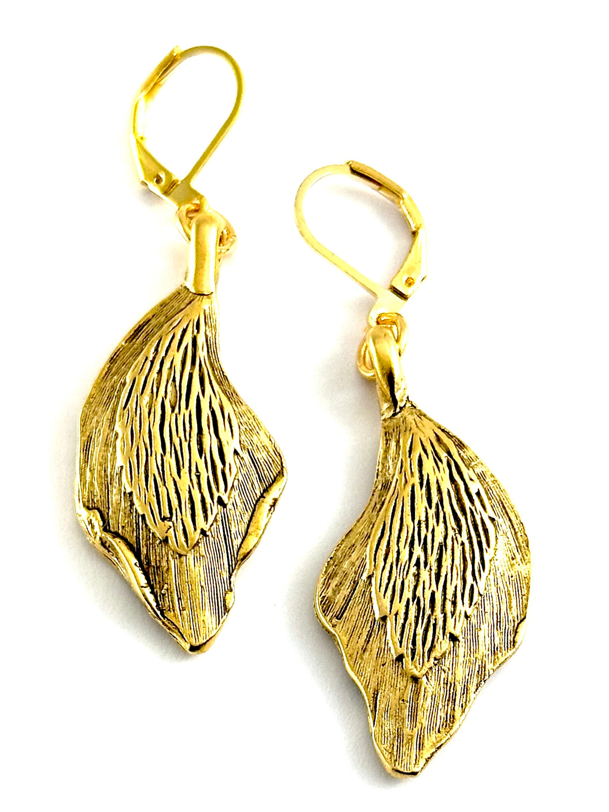 Vintage Casting Collection - Feather Earrings