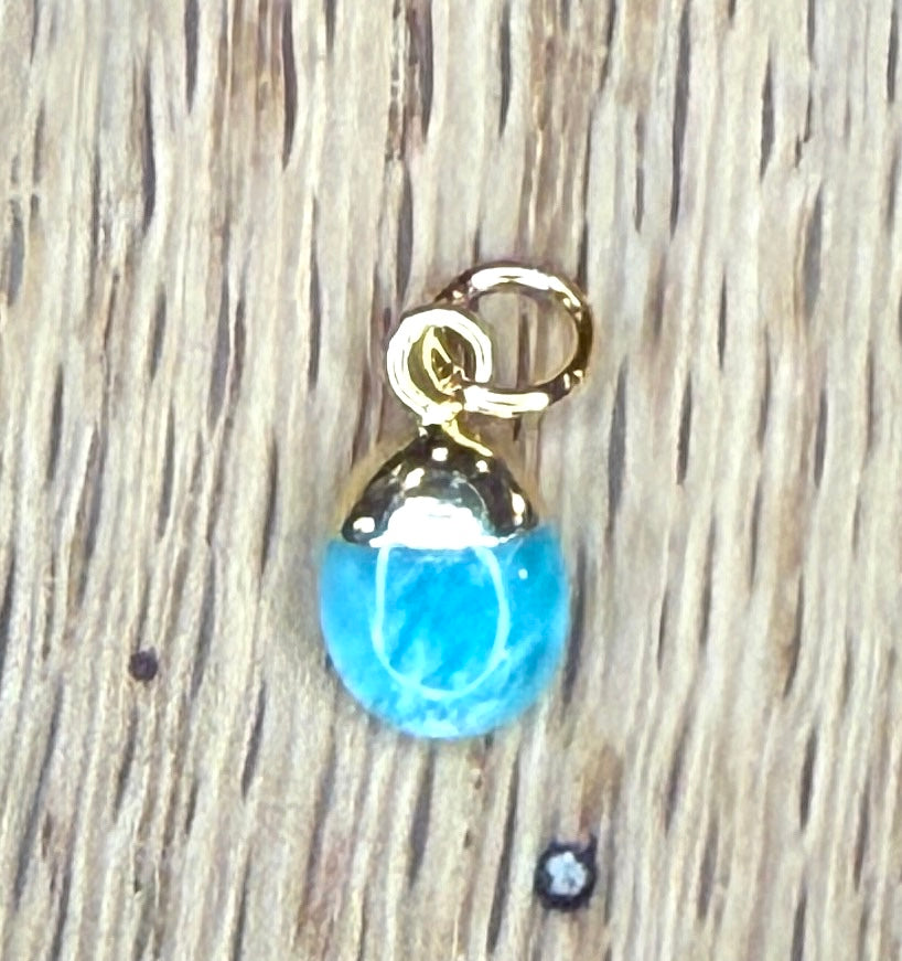 Charm Bar Charms - Gold Plated Shell and Stone Charms