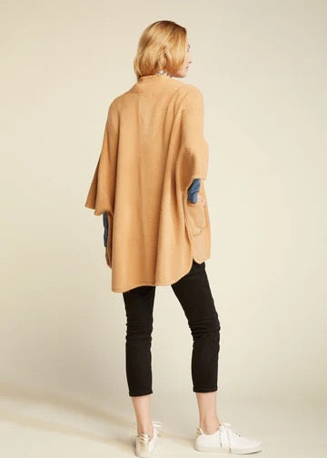 Pocket Cape Poncho Sweater