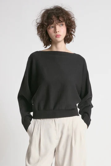 Fine Knit Boatneck Sweater