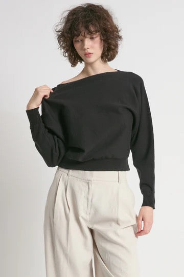 Fine Knit Boatneck Sweater